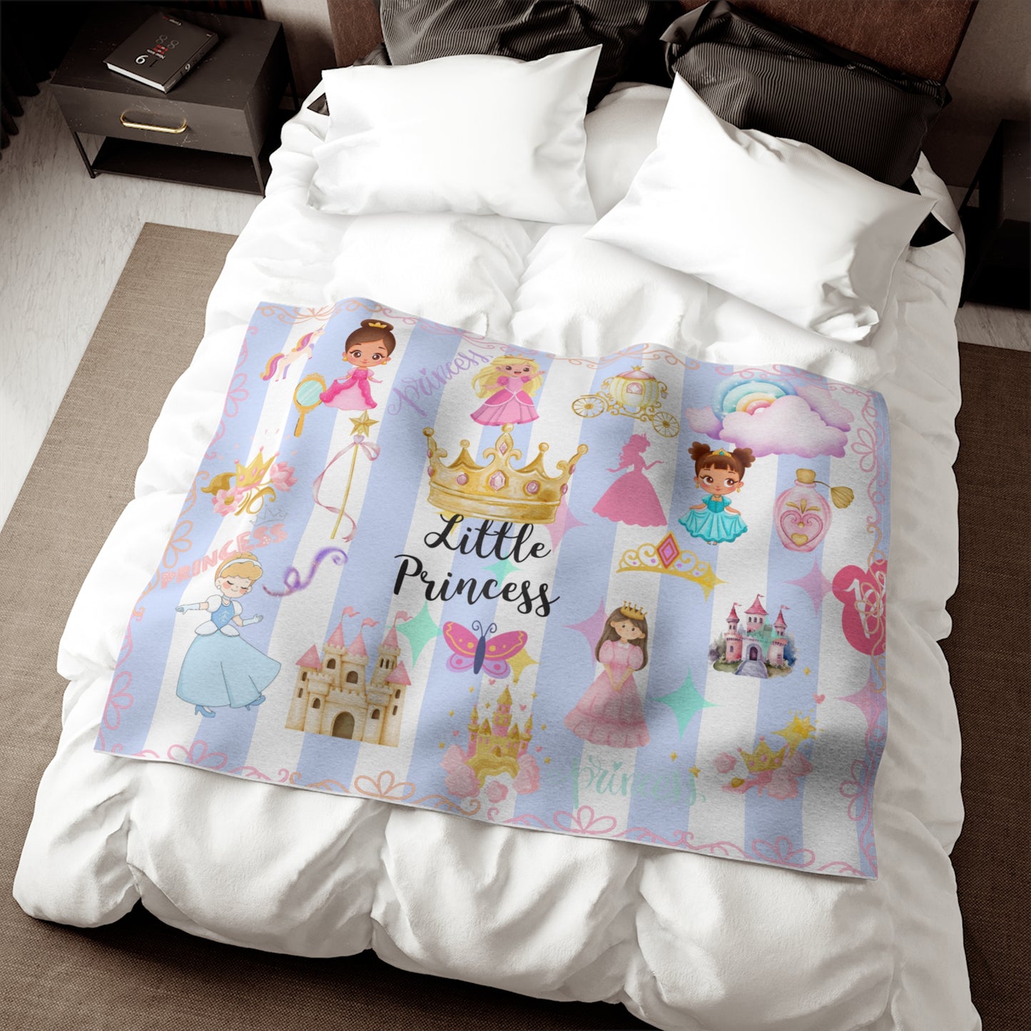 Princess Fairy Tale Blanket Sweatshirt – Kids Cozy Castle & Fairy Princess Throw