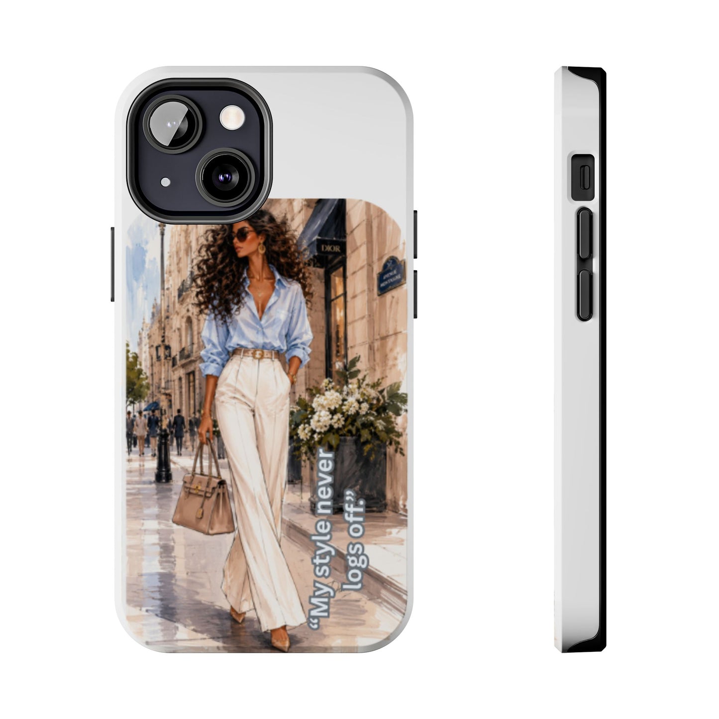 Tough Phone Case — Chic Street Style "My Style Never Logs Off"