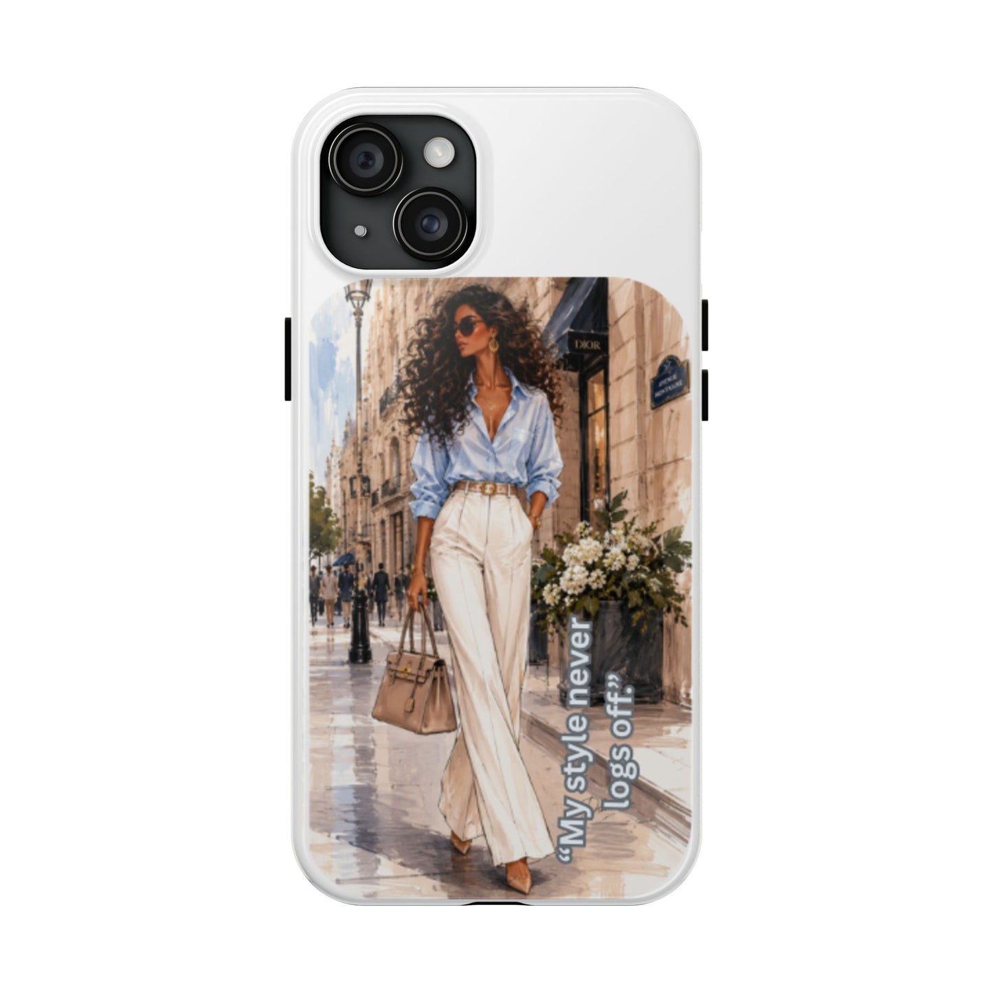 Tough Phone Case — Chic Street Style "My Style Never Logs Off"