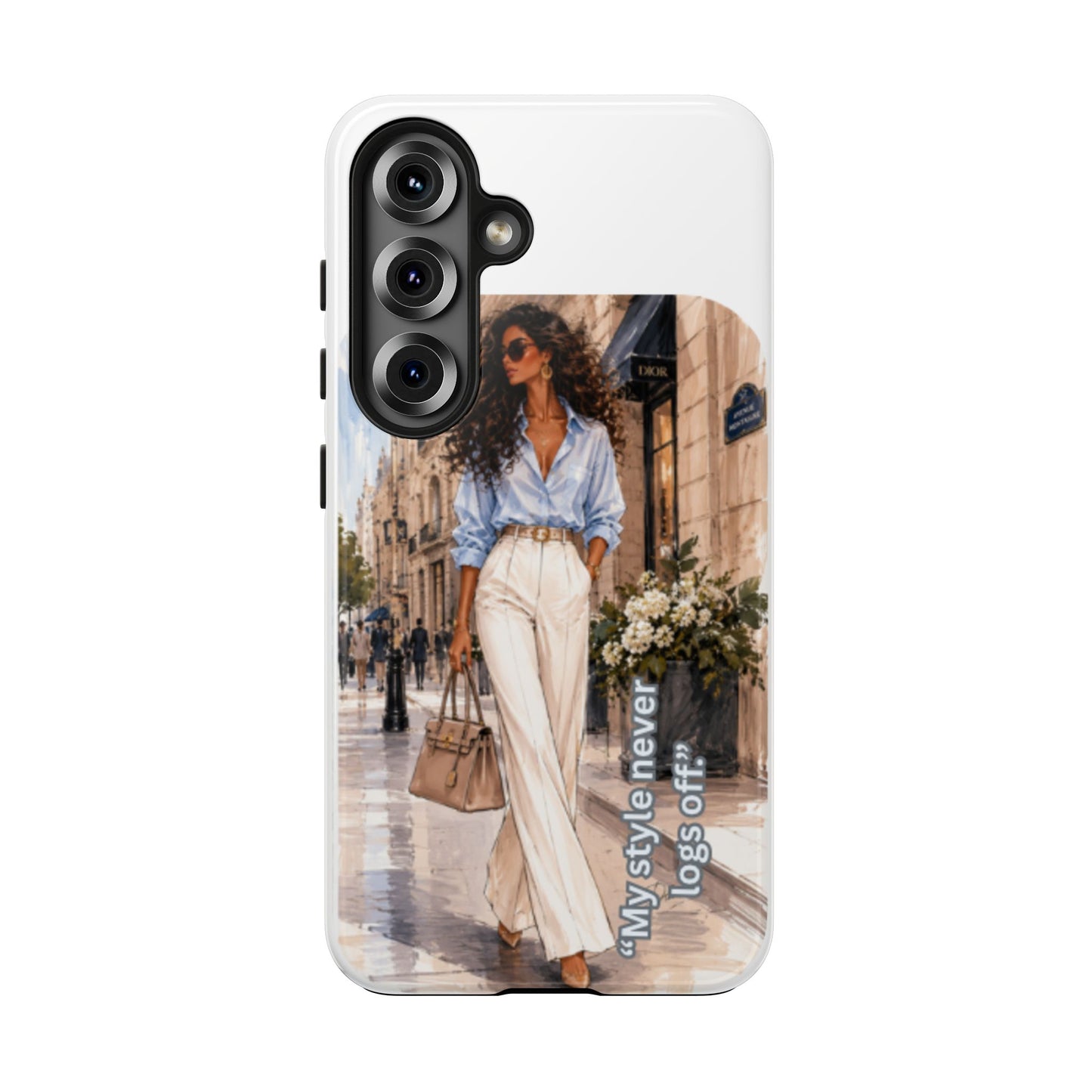 Tough Phone Case — Chic Street Style "My Style Never Logs Off"