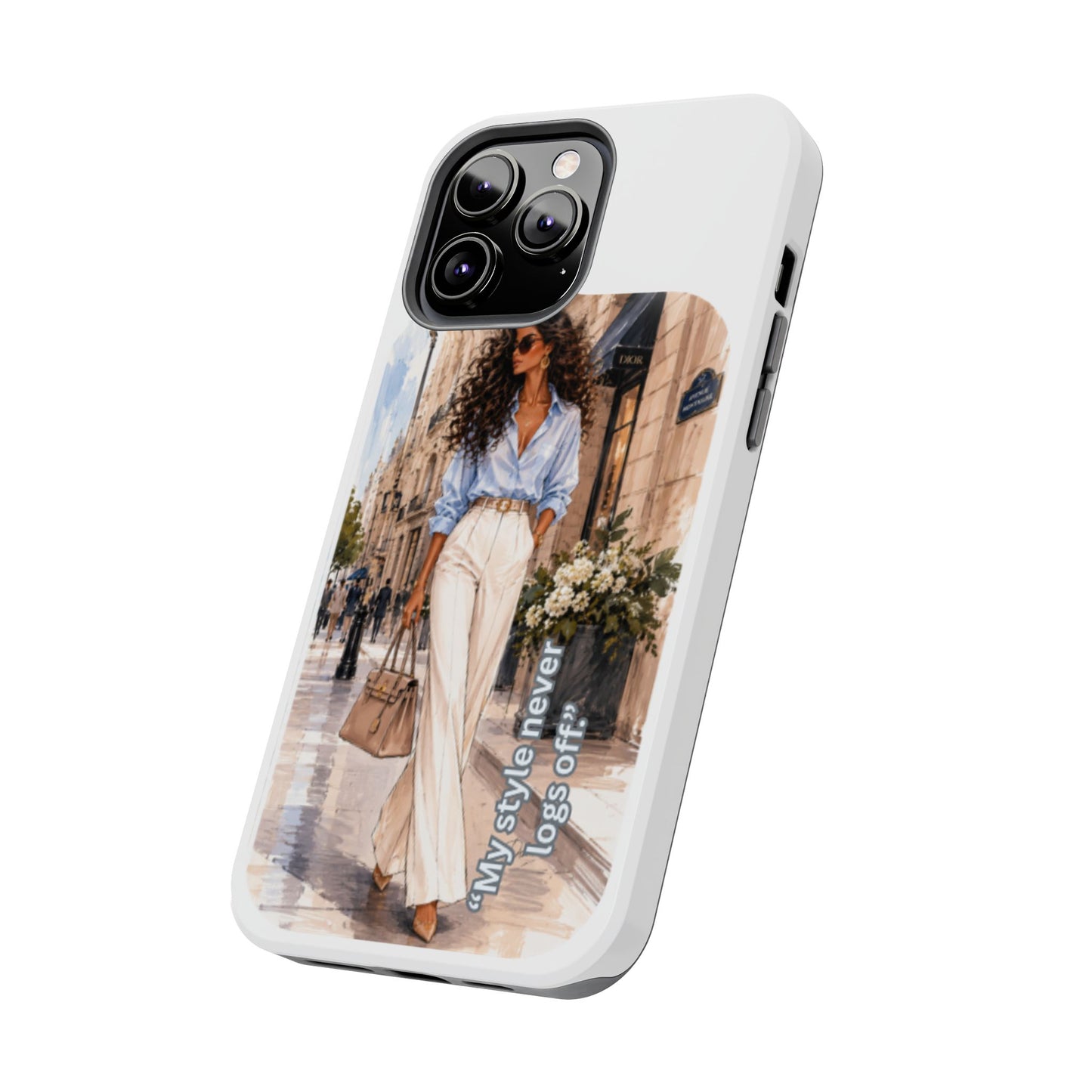 Tough Phone Case — Chic Street Style "My Style Never Logs Off"