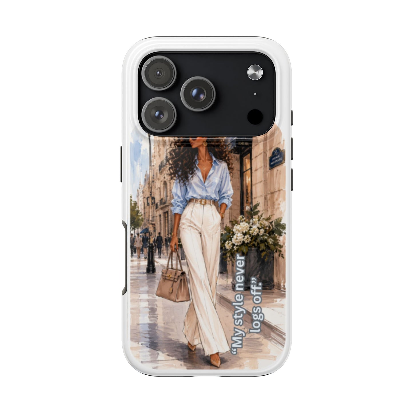 Tough Phone Case — Chic Street Style "My Style Never Logs Off"