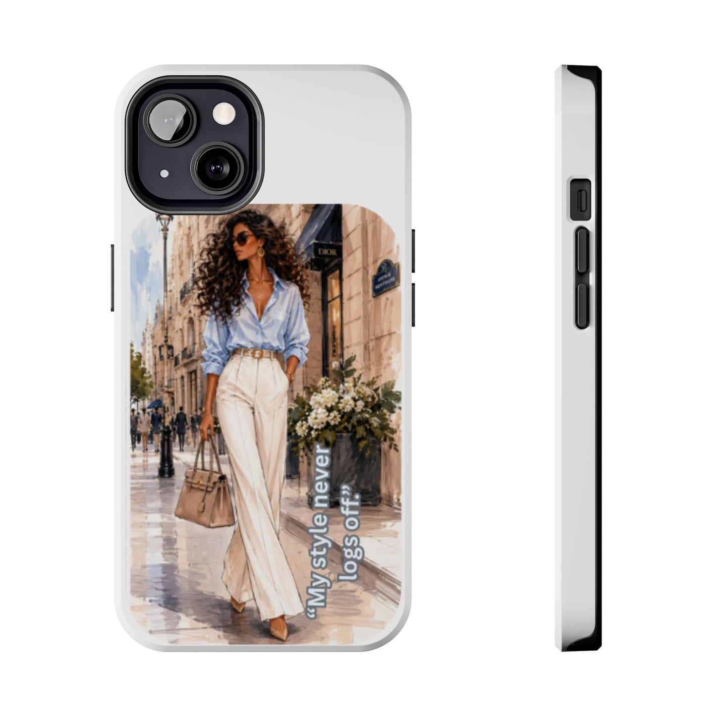 Tough Phone Case — Chic Street Style "My Style Never Logs Off"