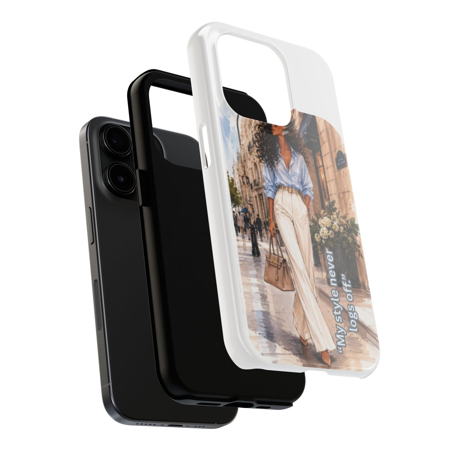 Tough Phone Case — Chic Street Style "My Style Never Logs Off"