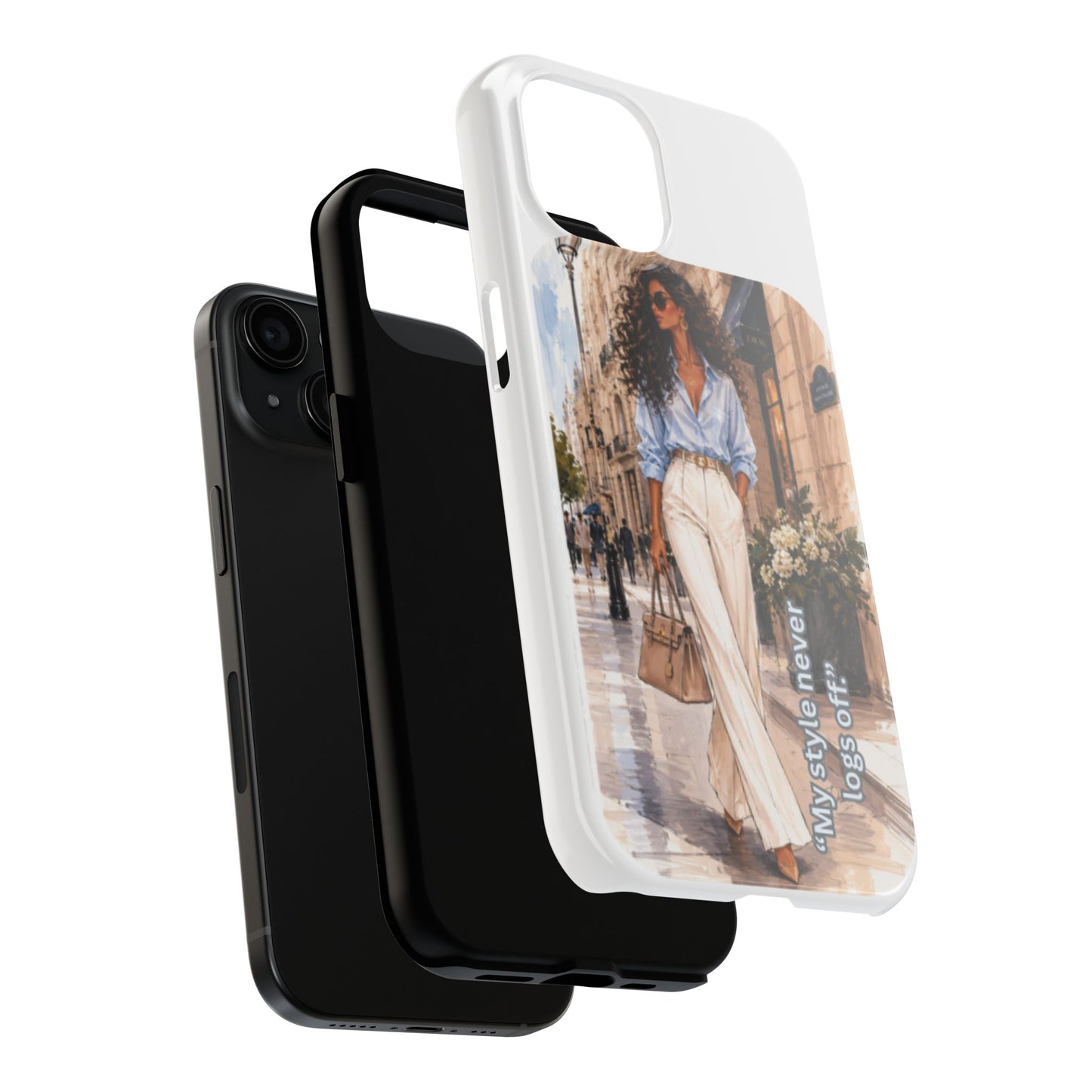 Tough Phone Case — Chic Street Style "My Style Never Logs Off"