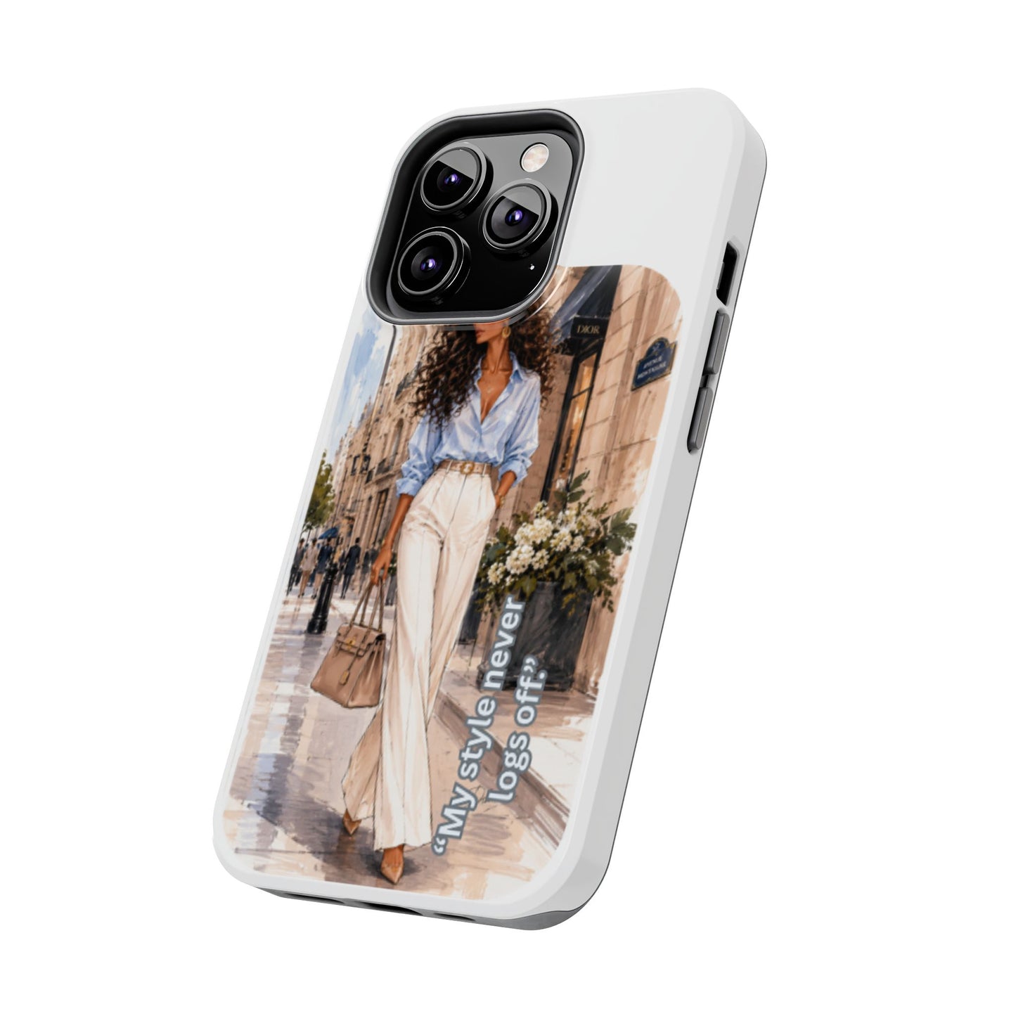 Tough Phone Case — Chic Street Style "My Style Never Logs Off"