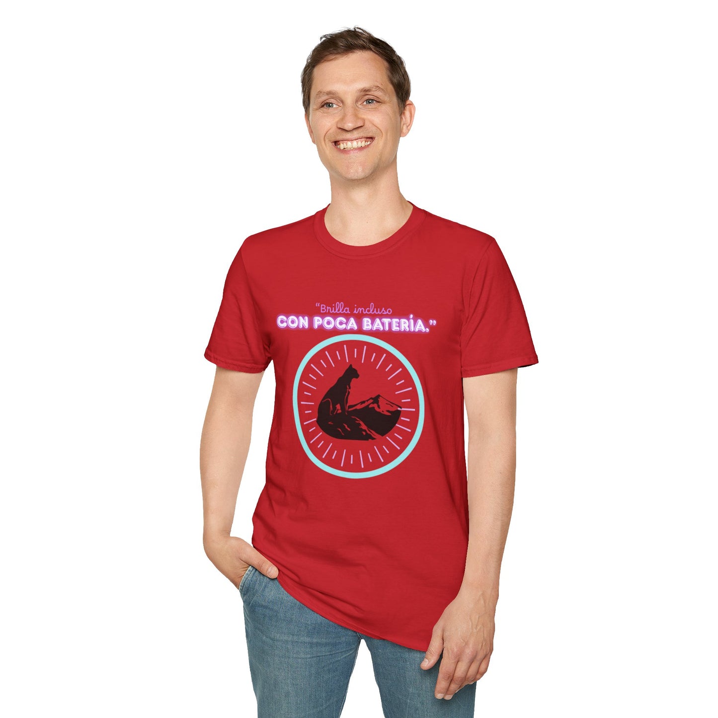 t-shirt Cat Nap Vibes T-Shirt — "Brilla incluso con poca batería" Graphic Tee