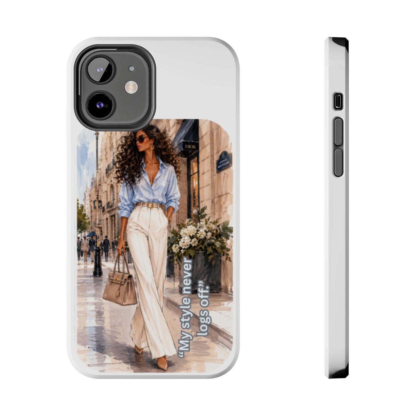Tough Phone Case — Chic Street Style "My Style Never Logs Off"
