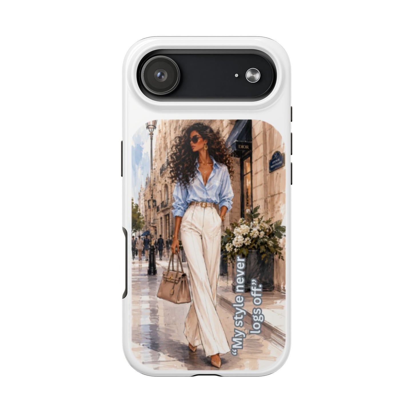 Tough Phone Case — Chic Street Style "My Style Never Logs Off"