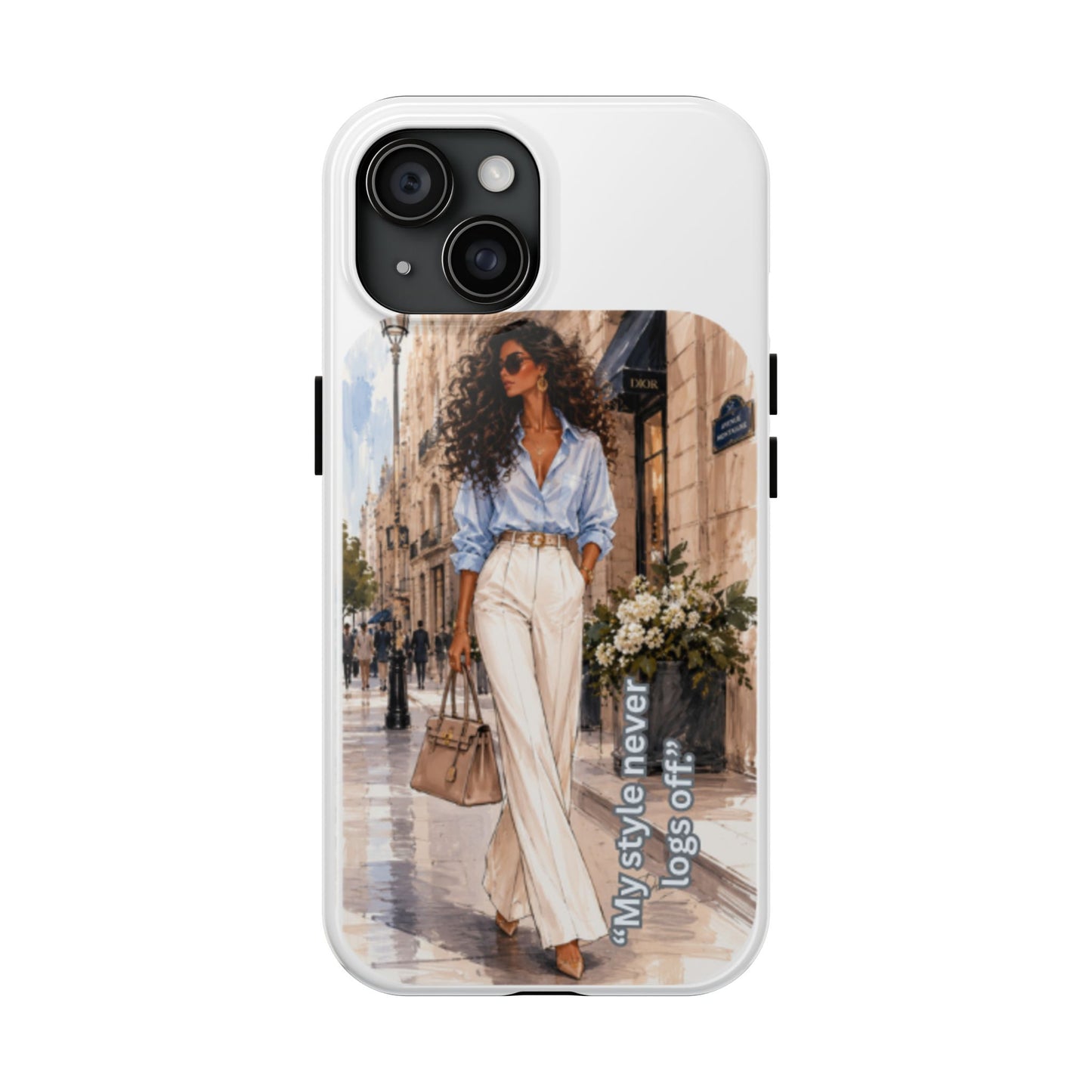 Tough Phone Case — Chic Street Style "My Style Never Logs Off"