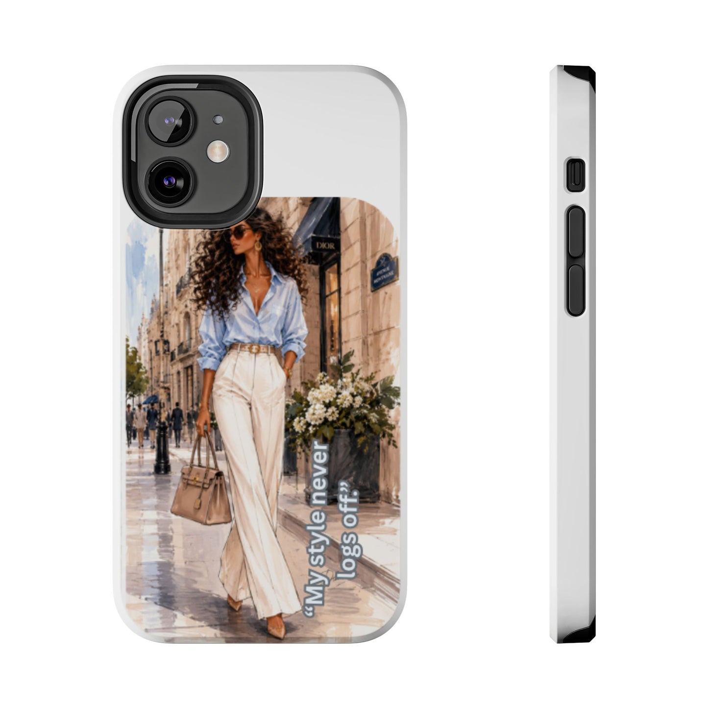 Tough Phone Case — Chic Street Style "My Style Never Logs Off"