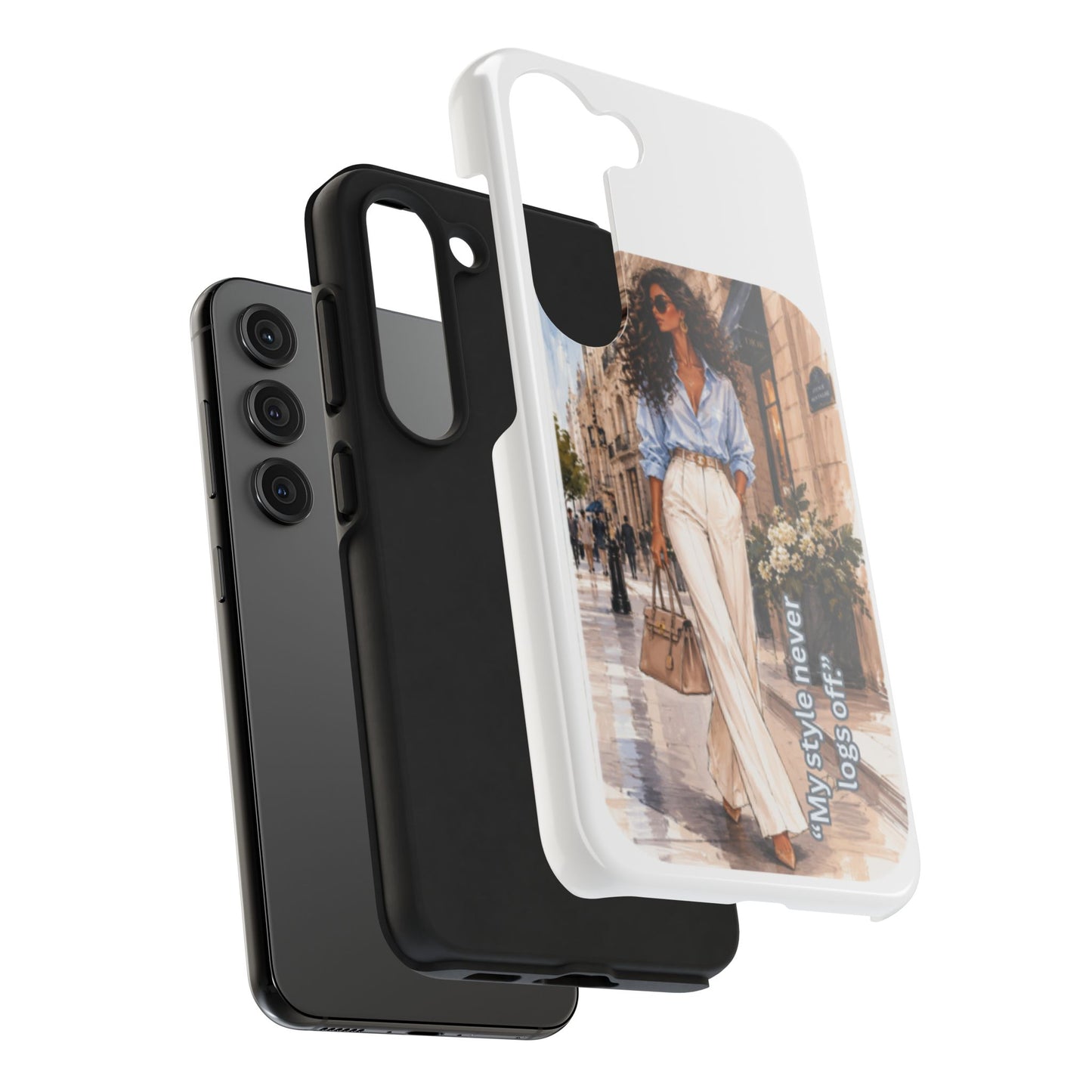Tough Phone Case — Chic Street Style "My Style Never Logs Off"