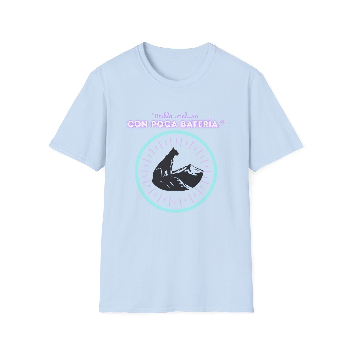t-shirt Cat Nap Vibes T-Shirt — "Brilla incluso con poca batería" Graphic Tee