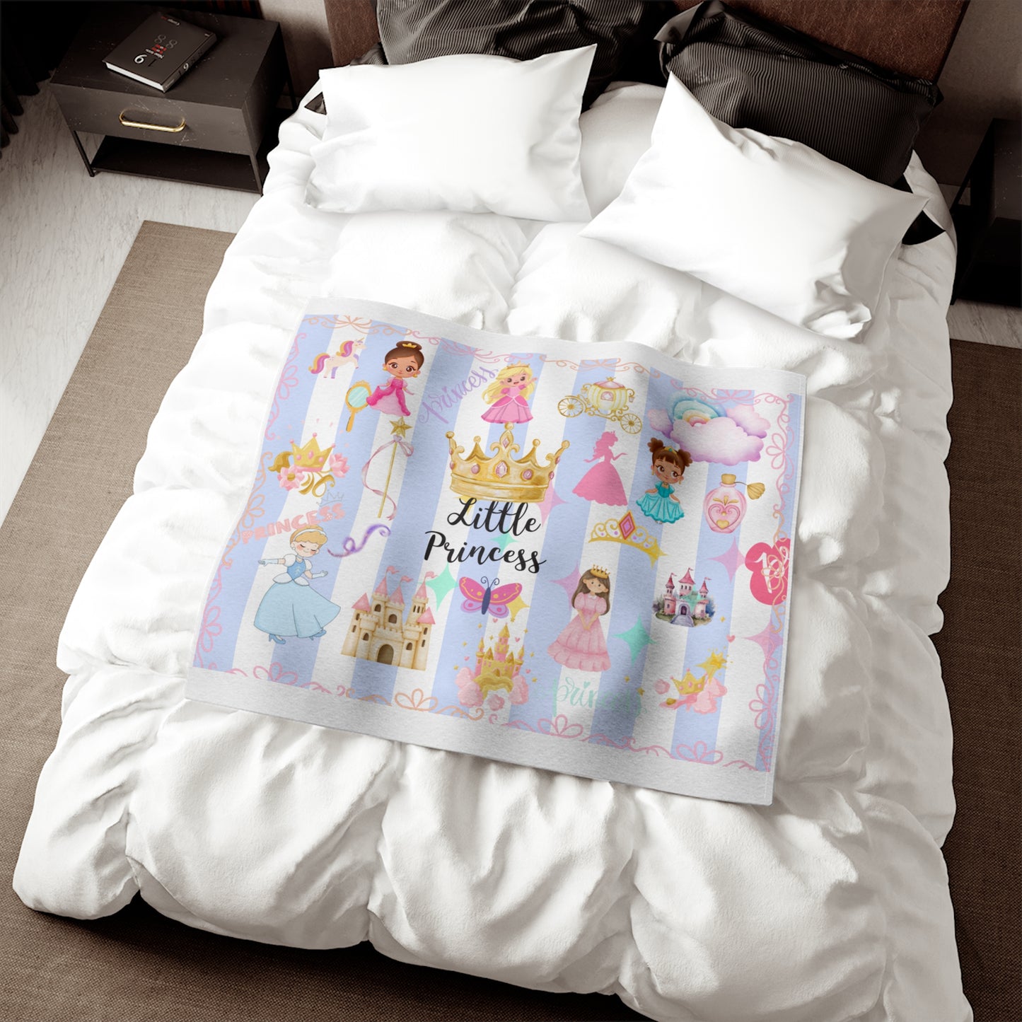 Princess Fairy Tale Blanket Sweatshirt – Kids Cozy Castle & Fairy Princess Throw