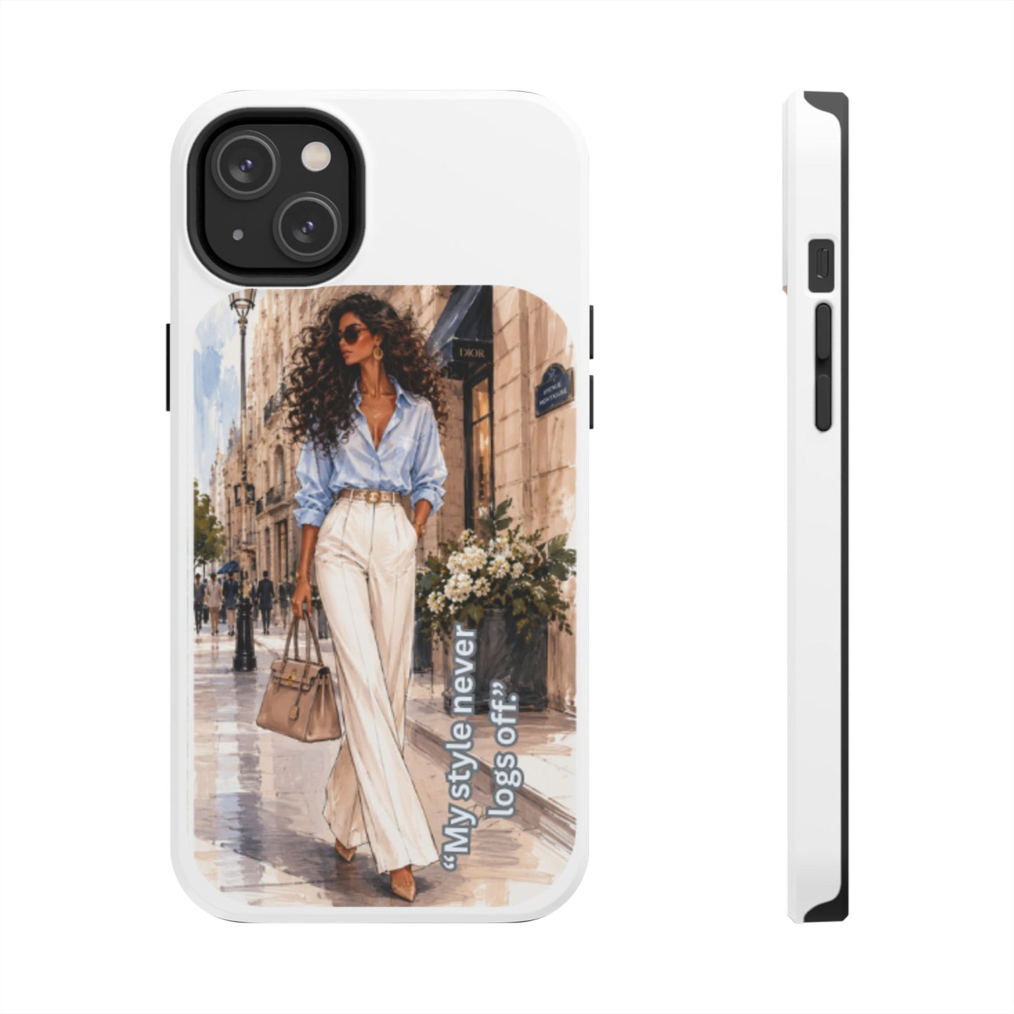 Tough Phone Case — Chic Street Style "My Style Never Logs Off"