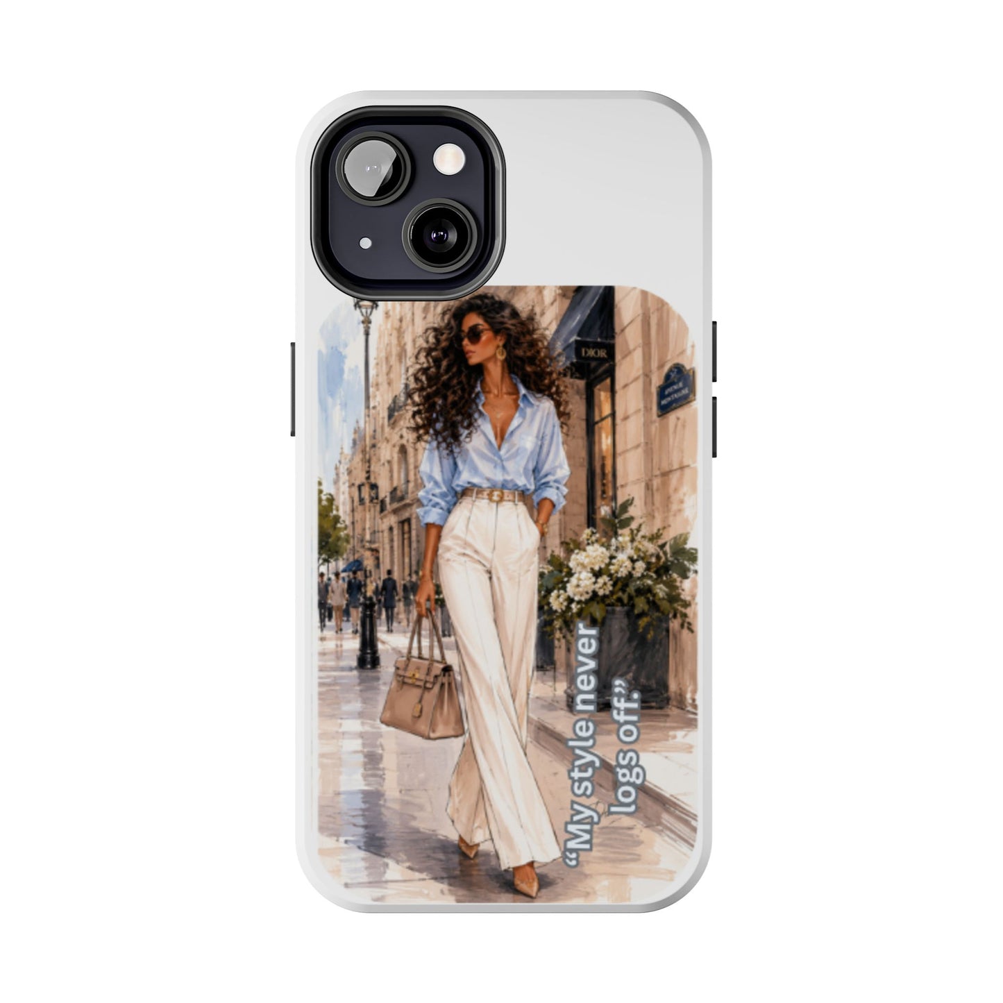Tough Phone Case — Chic Street Style "My Style Never Logs Off"