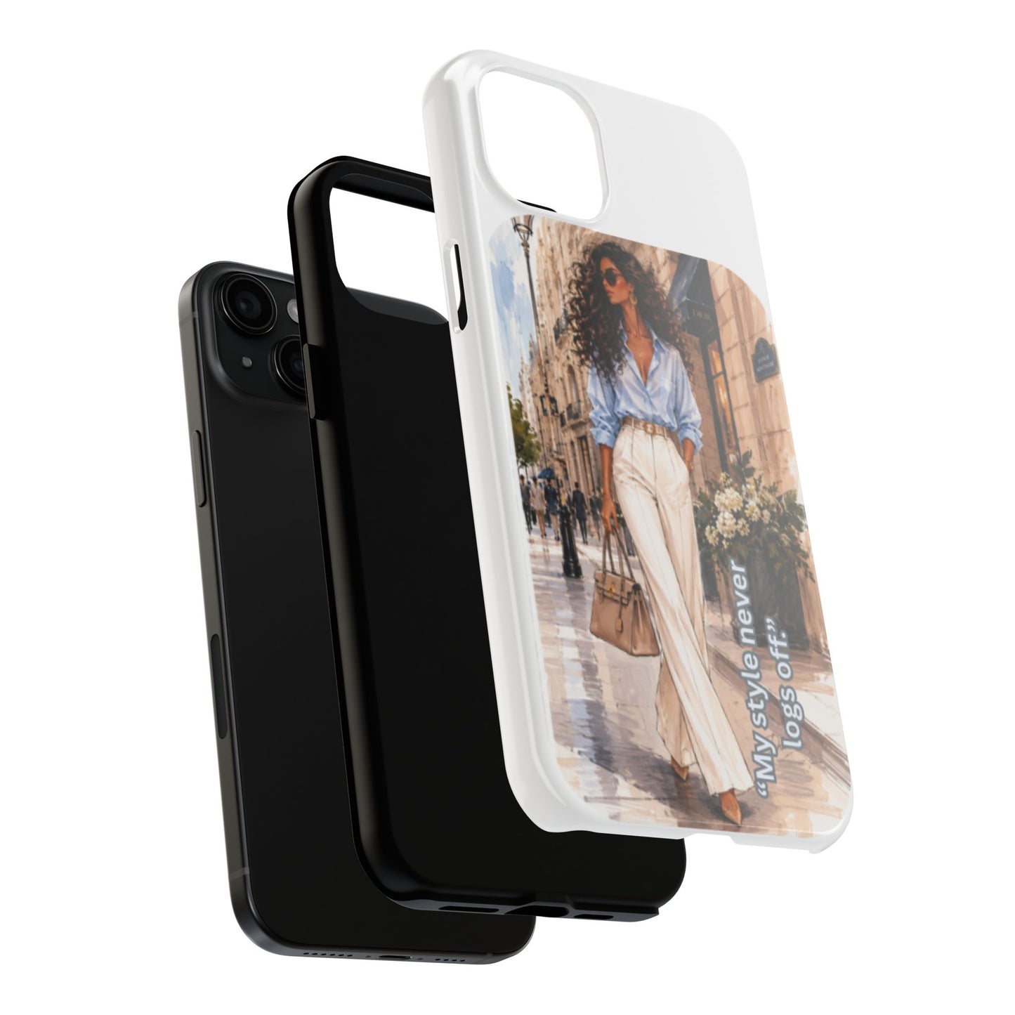 Tough Phone Case — Chic Street Style "My Style Never Logs Off"