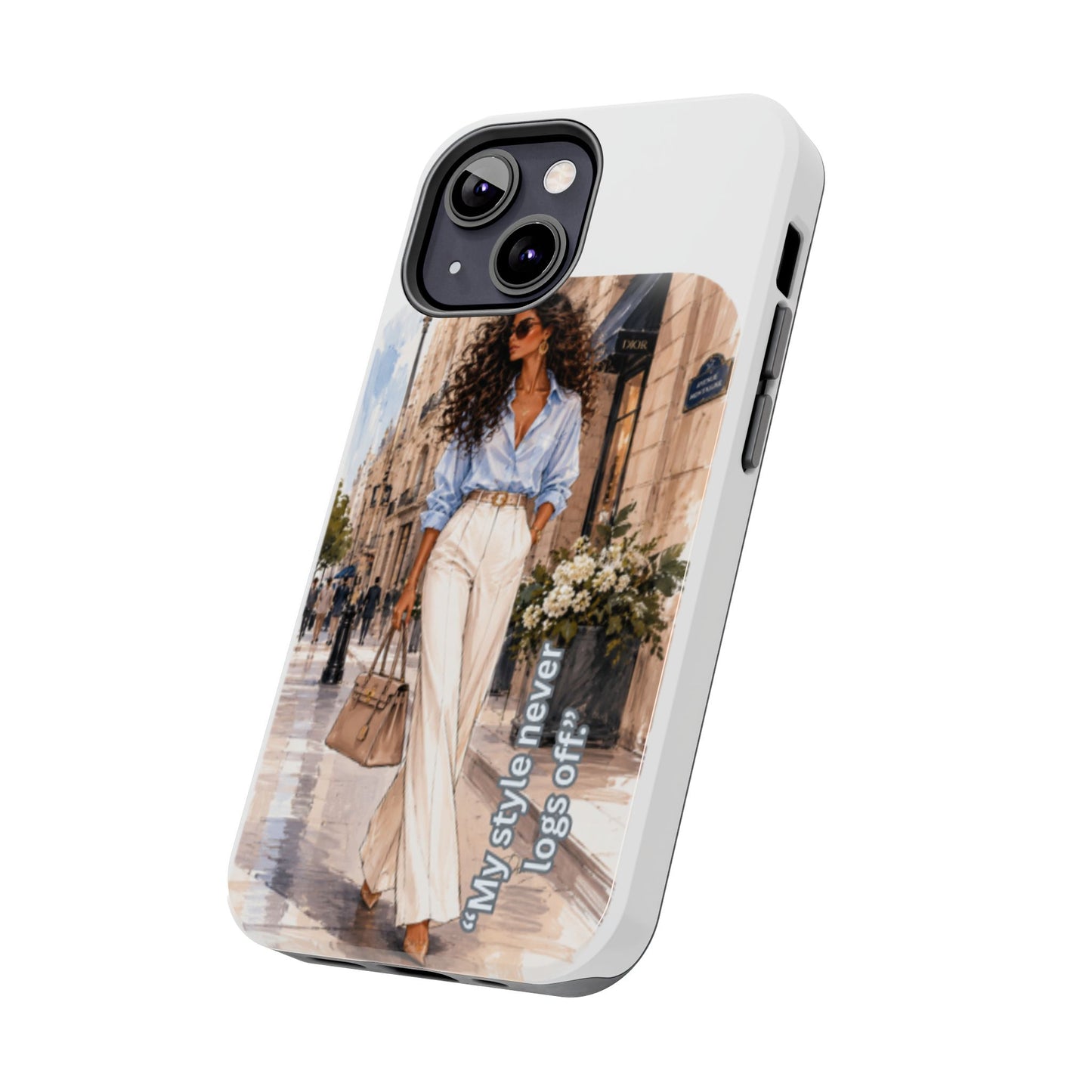 Tough Phone Case — Chic Street Style "My Style Never Logs Off"