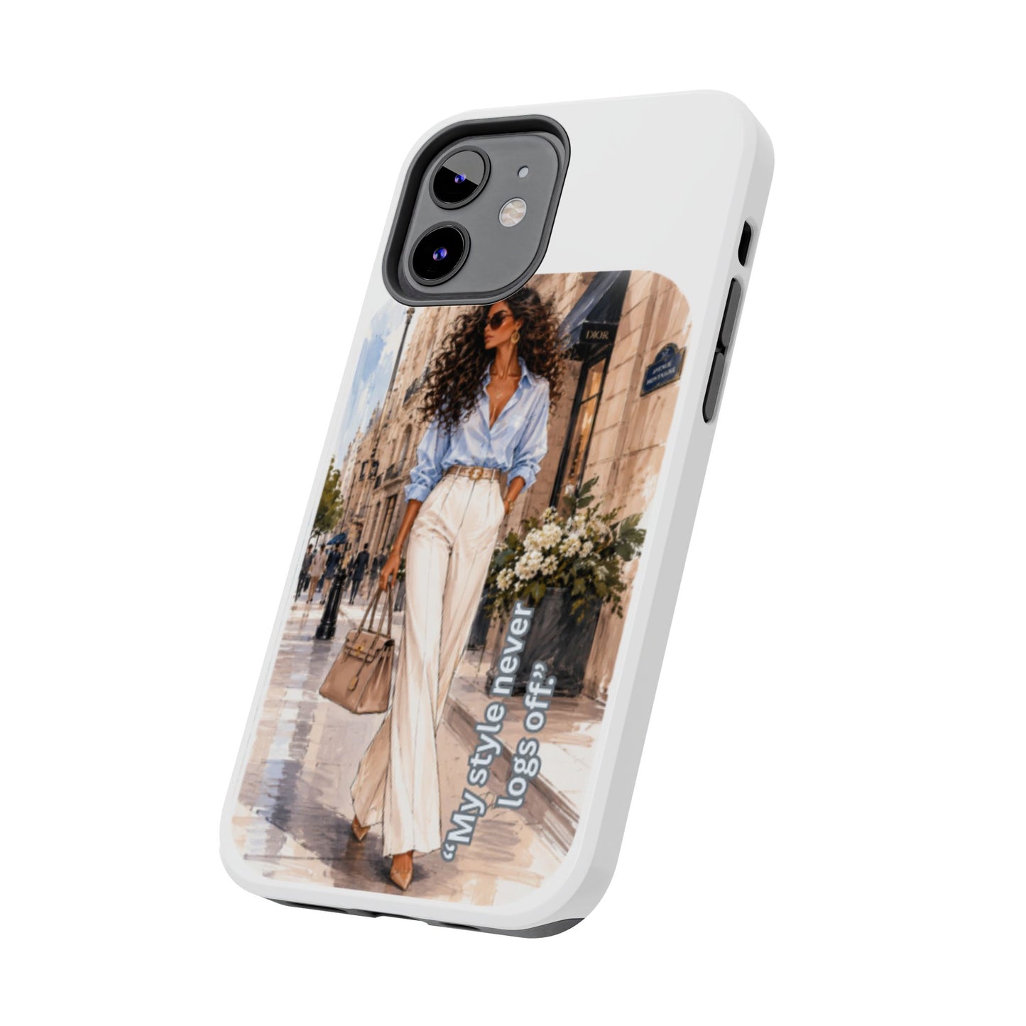 Tough Phone Case — Chic Street Style "My Style Never Logs Off"