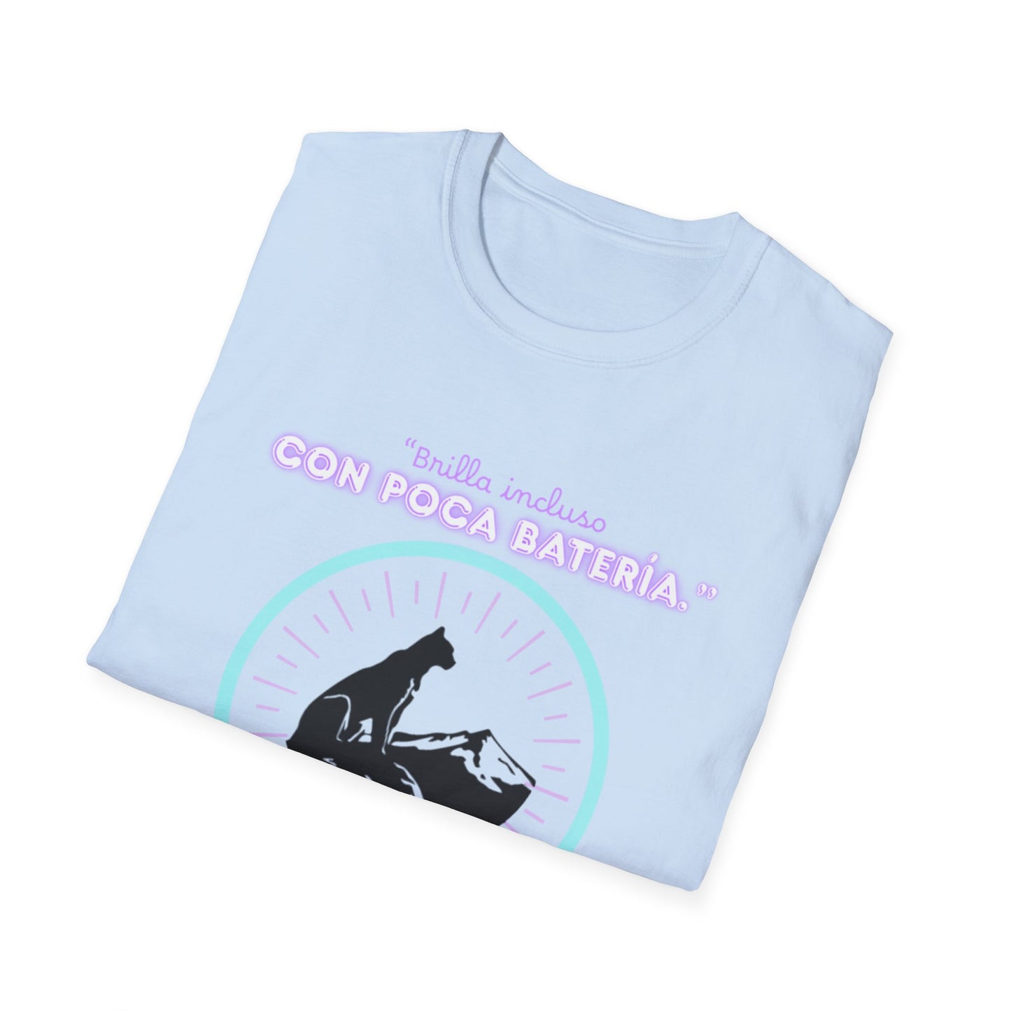 t-shirt Cat Nap Vibes T-Shirt — "Brilla incluso con poca batería" Graphic Tee