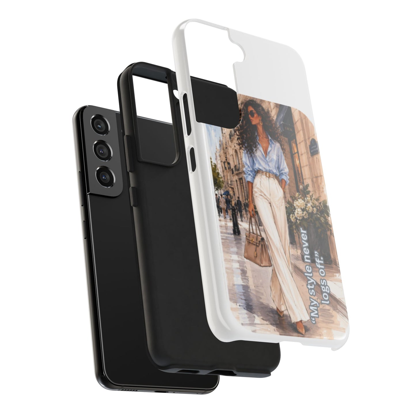 Tough Phone Case — Chic Street Style "My Style Never Logs Off"