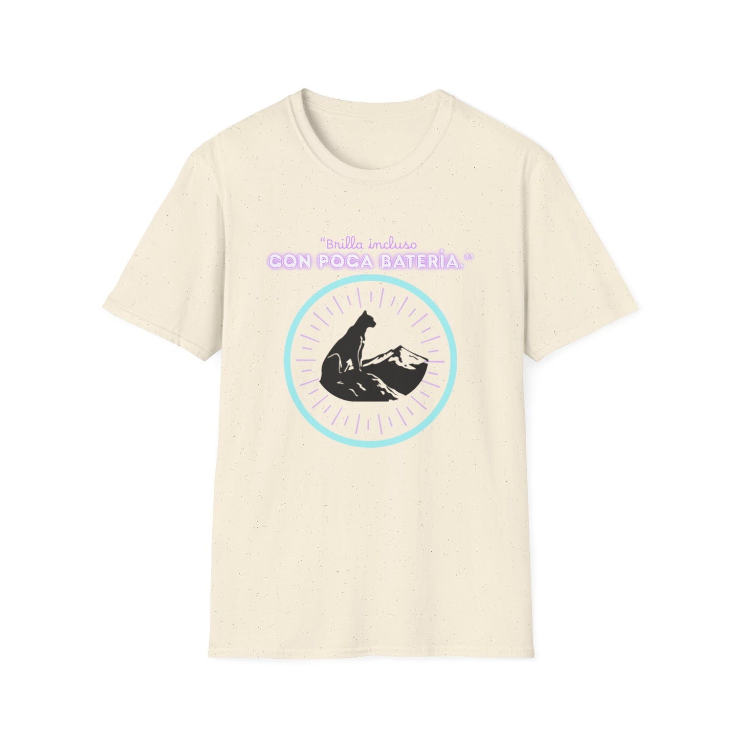 t-shirt Cat Nap Vibes T-Shirt — "Brilla incluso con poca batería" Graphic Tee
