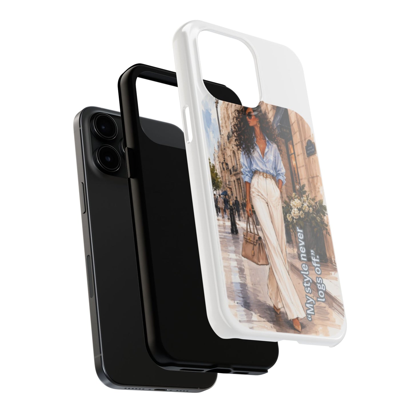 Tough Phone Case — Chic Street Style "My Style Never Logs Off"