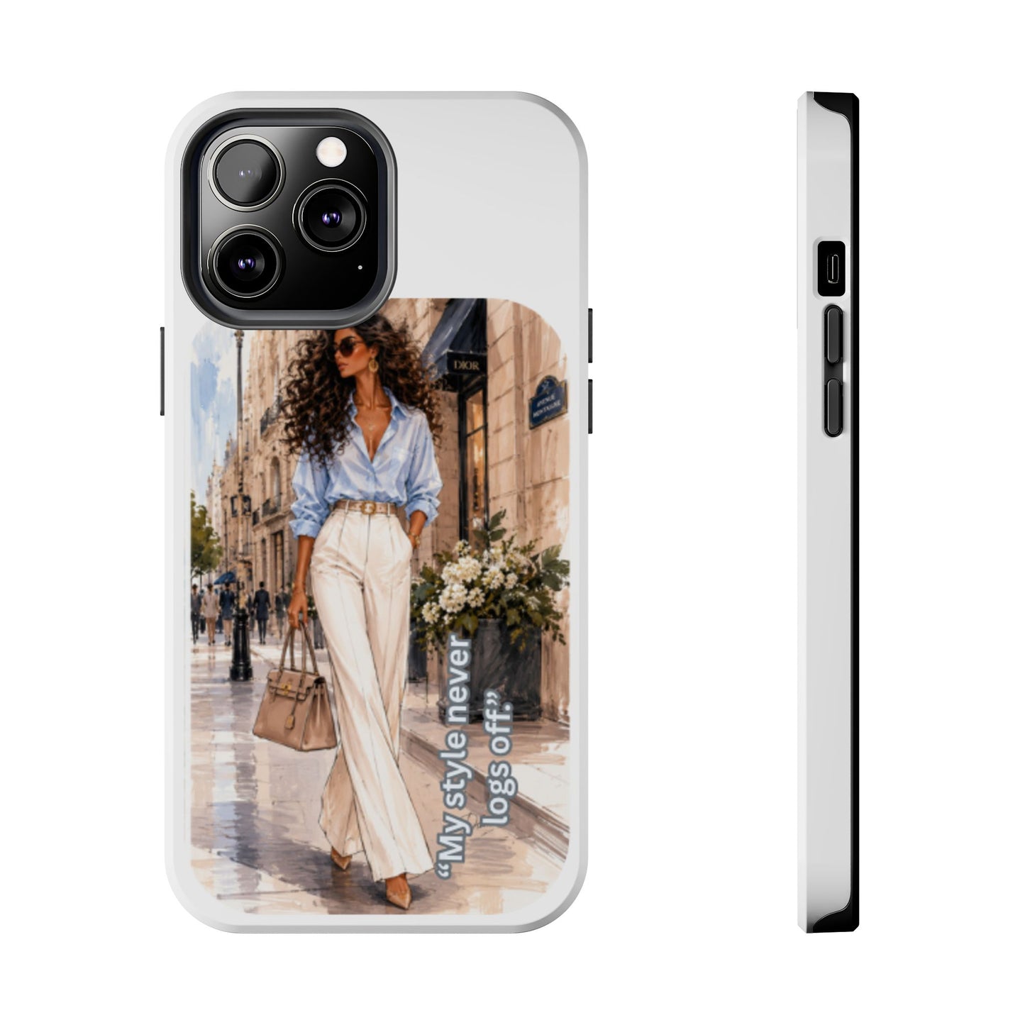 Tough Phone Case — Chic Street Style "My Style Never Logs Off"