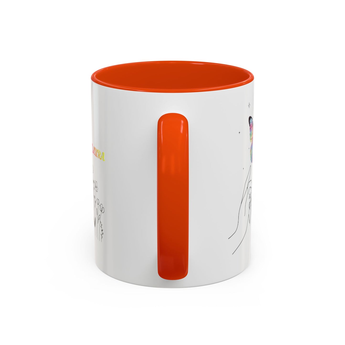Colorful Mugs (11oz, 15oz)Taza personalizada, 11oz or 15oz Mug  Colorful Butterfly Floral  Mug personalizada ,Ceramic, Cup with wildflowers