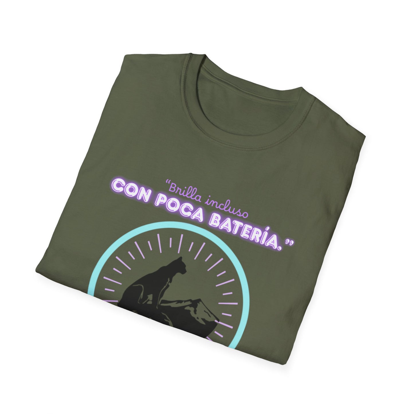 t-shirt Cat Nap Vibes T-Shirt — "Brilla incluso con poca batería" Graphic Tee