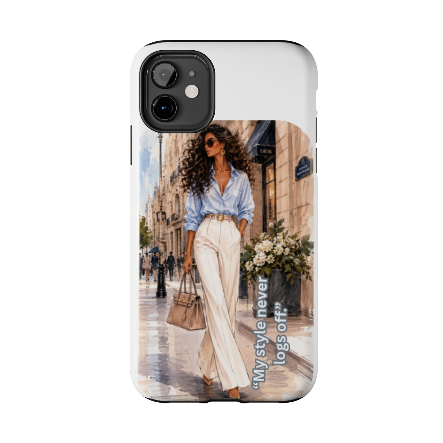 Tough Phone Case — Chic Street Style "My Style Never Logs Off"