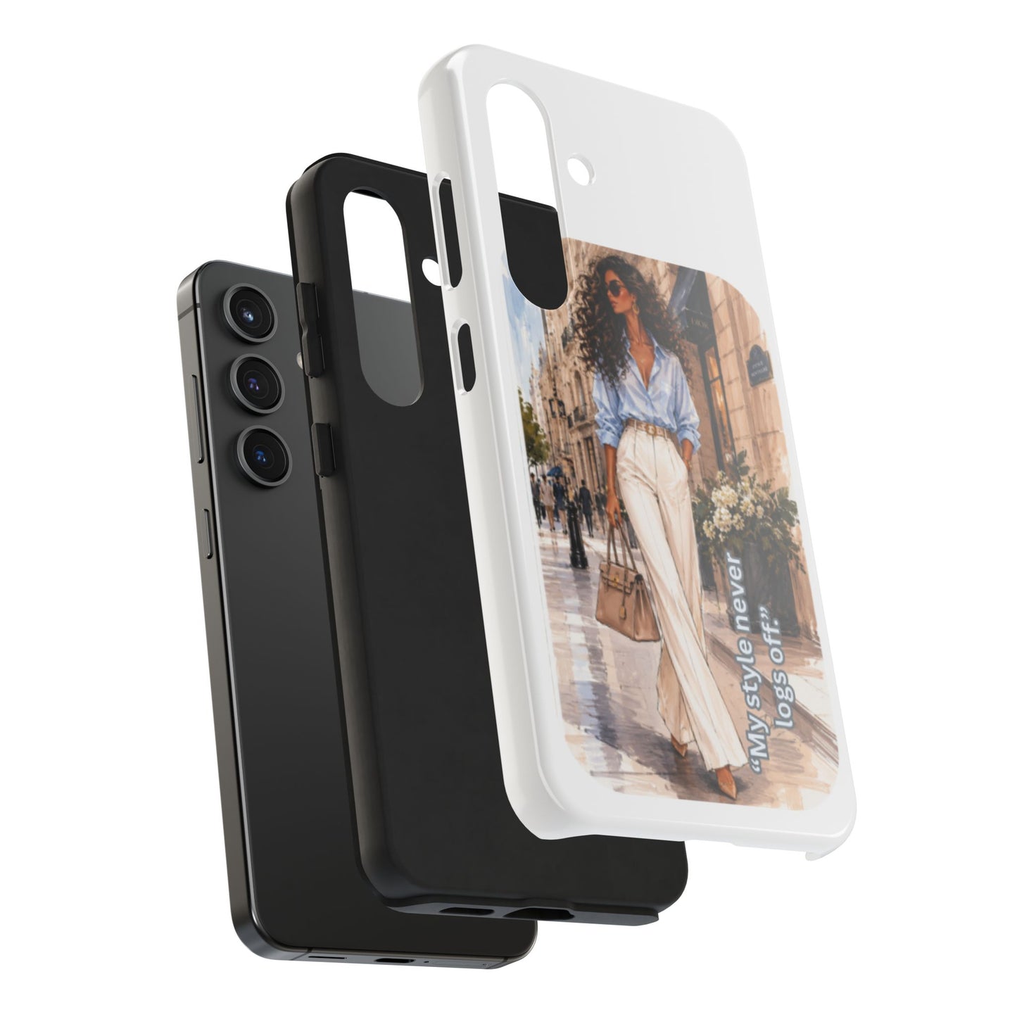 Tough Phone Case — Chic Street Style "My Style Never Logs Off"