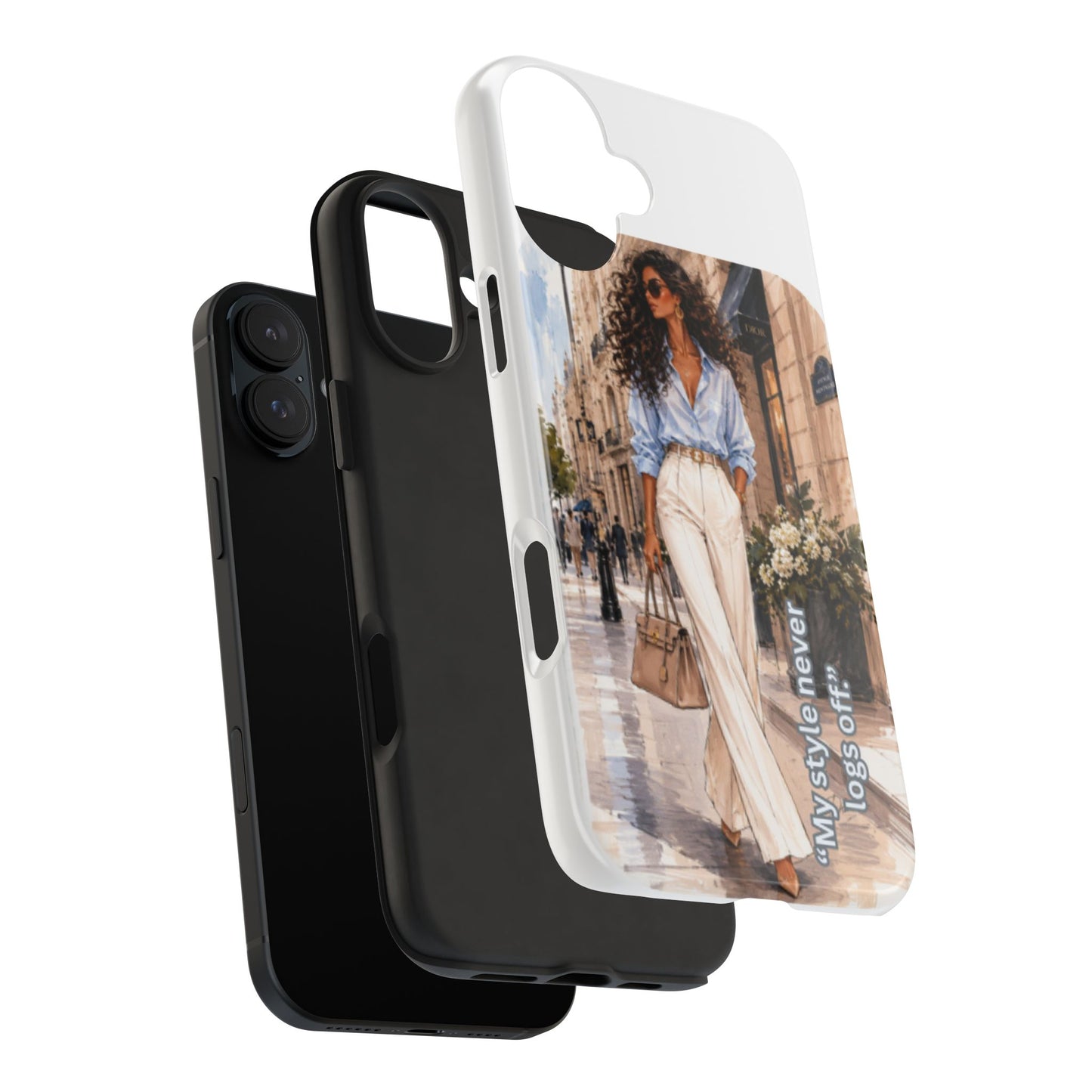 Tough Phone Case — Chic Street Style "My Style Never Logs Off"