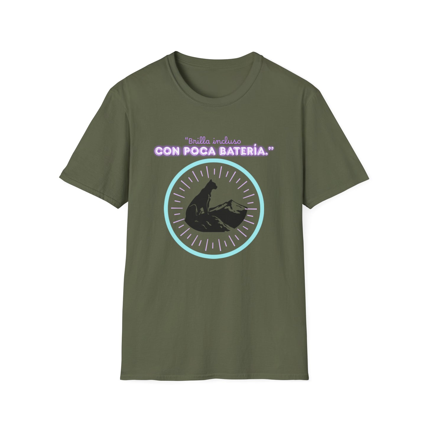 t-shirt Cat Nap Vibes T-Shirt — "Brilla incluso con poca batería" Graphic Tee