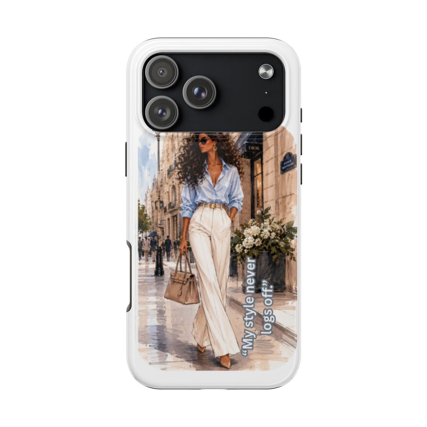 Tough Phone Case — Chic Street Style "My Style Never Logs Off"