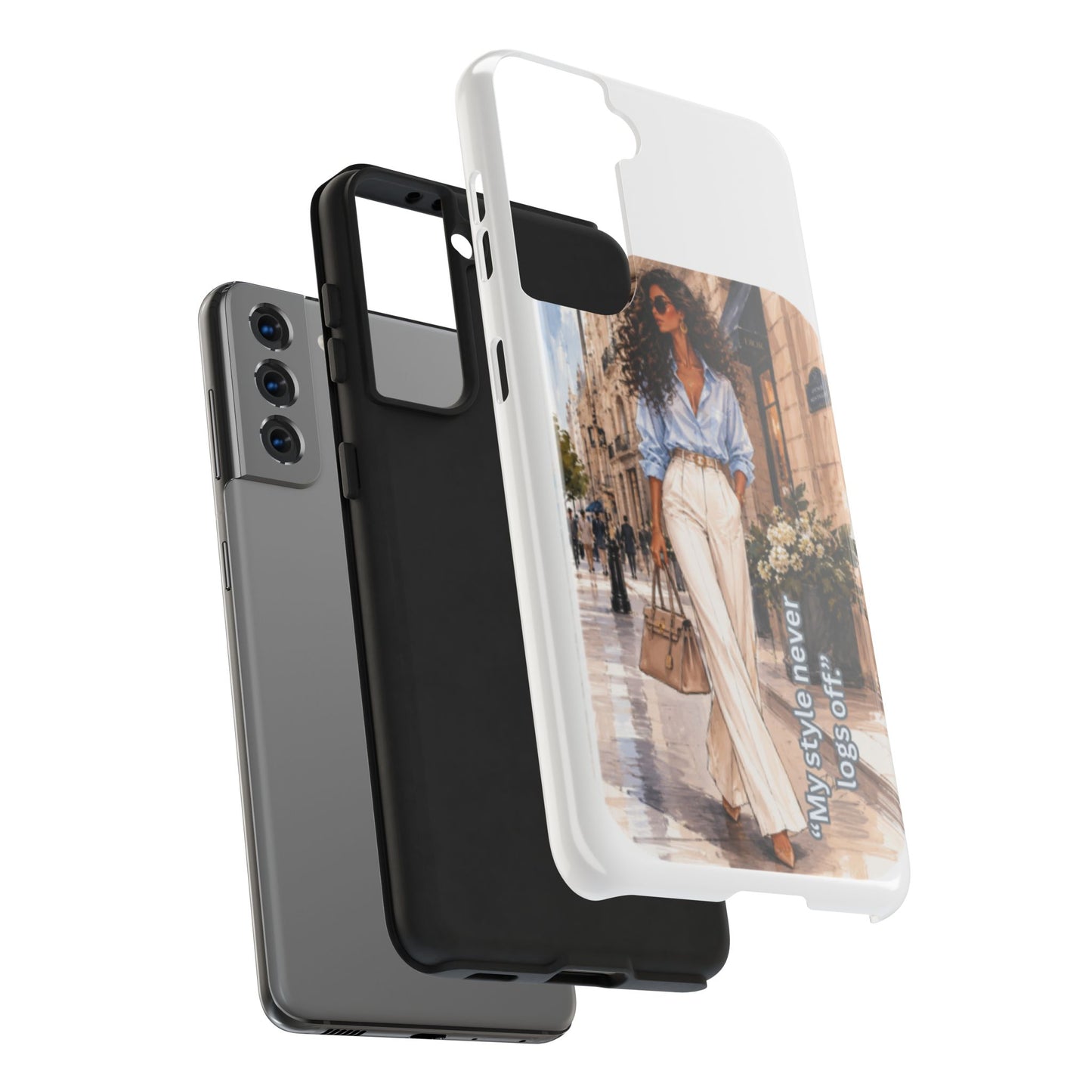Tough Phone Case — Chic Street Style "My Style Never Logs Off"