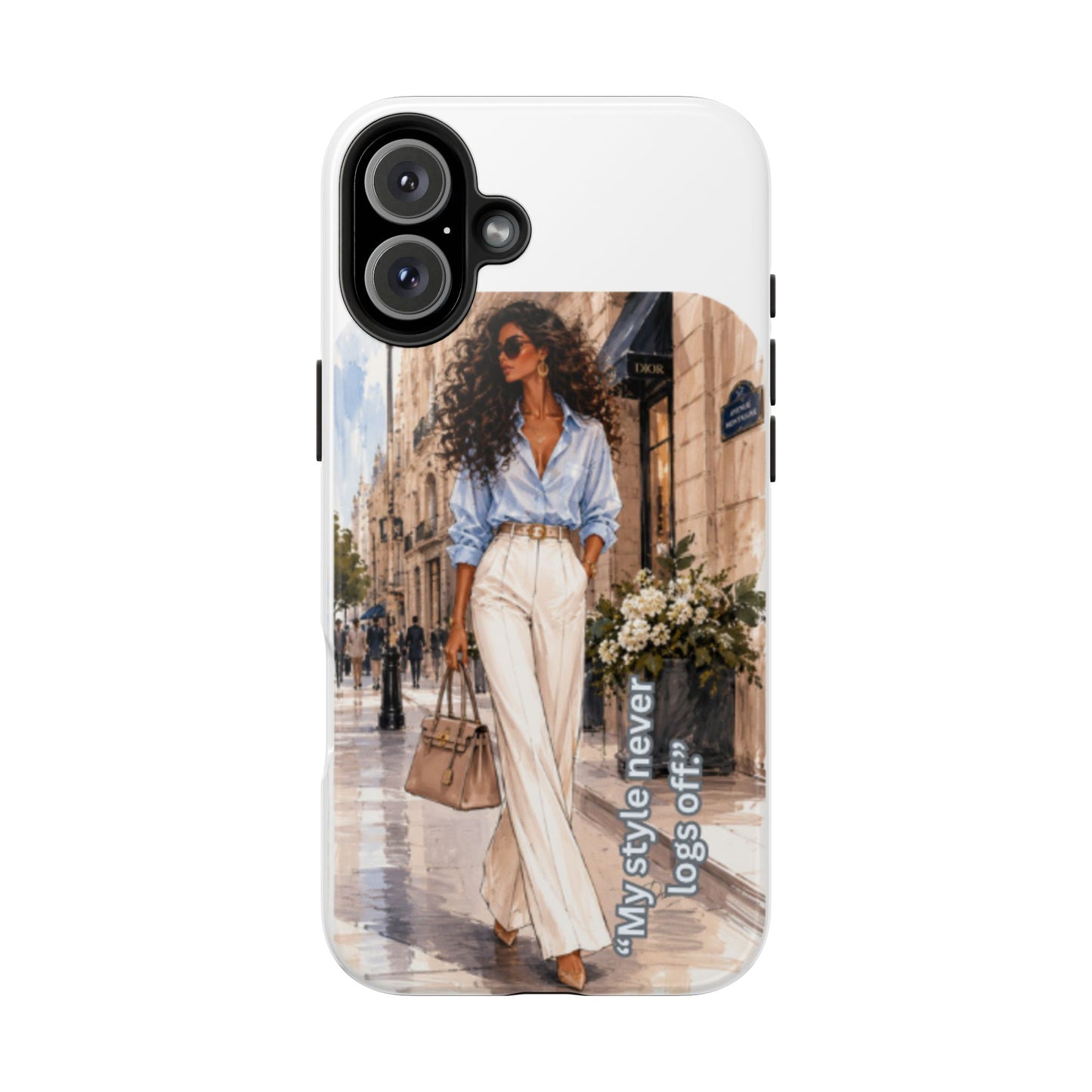 Tough Phone Case — Chic Street Style "My Style Never Logs Off"