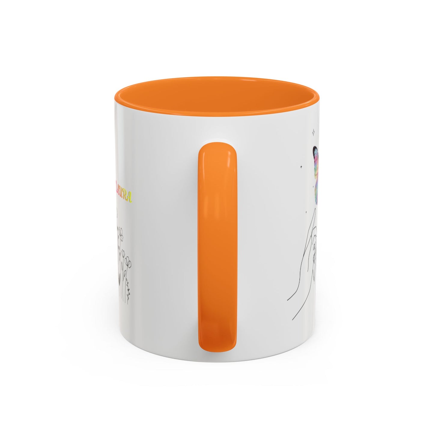 Colorful Mugs (11oz, 15oz)Taza personalizada, 11oz or 15oz Mug  Colorful Butterfly Floral  Mug personalizada ,Ceramic, Cup with wildflowers
