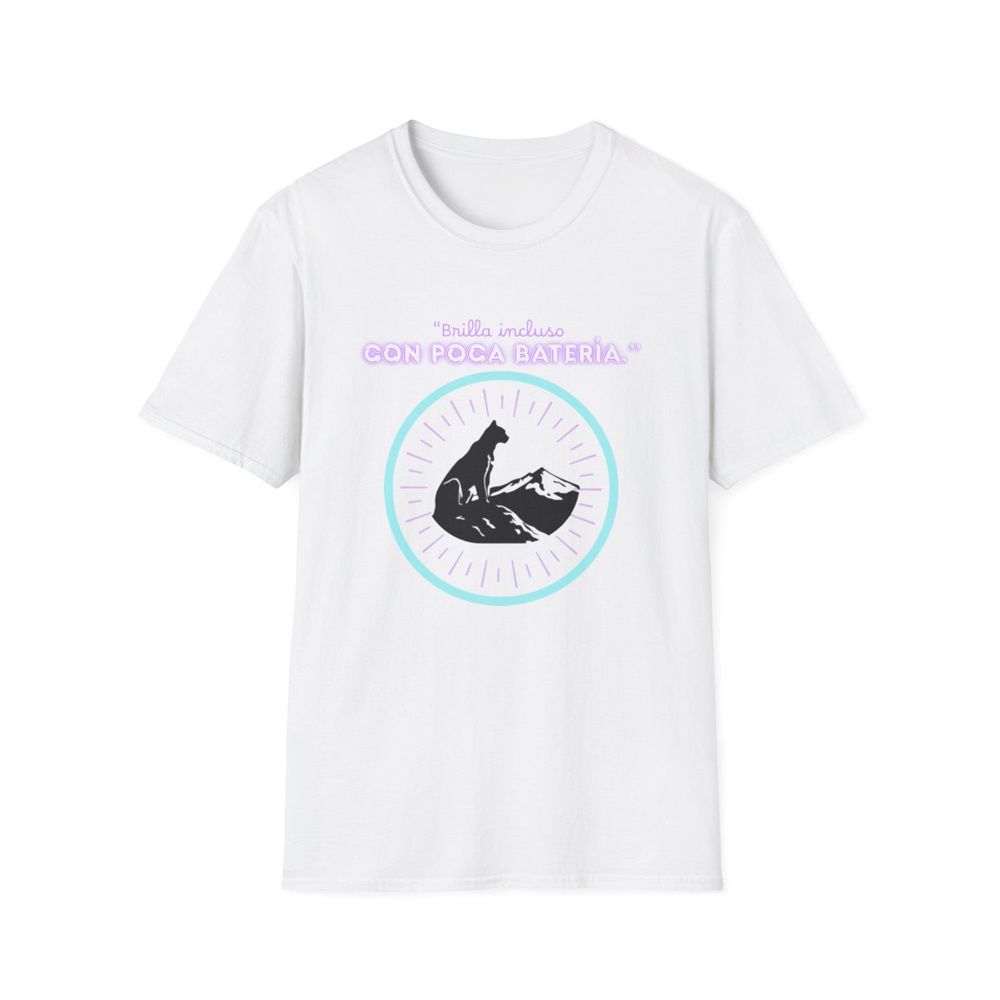t-shirt Cat Nap Vibes T-Shirt — "Brilla incluso con poca batería" Graphic Tee