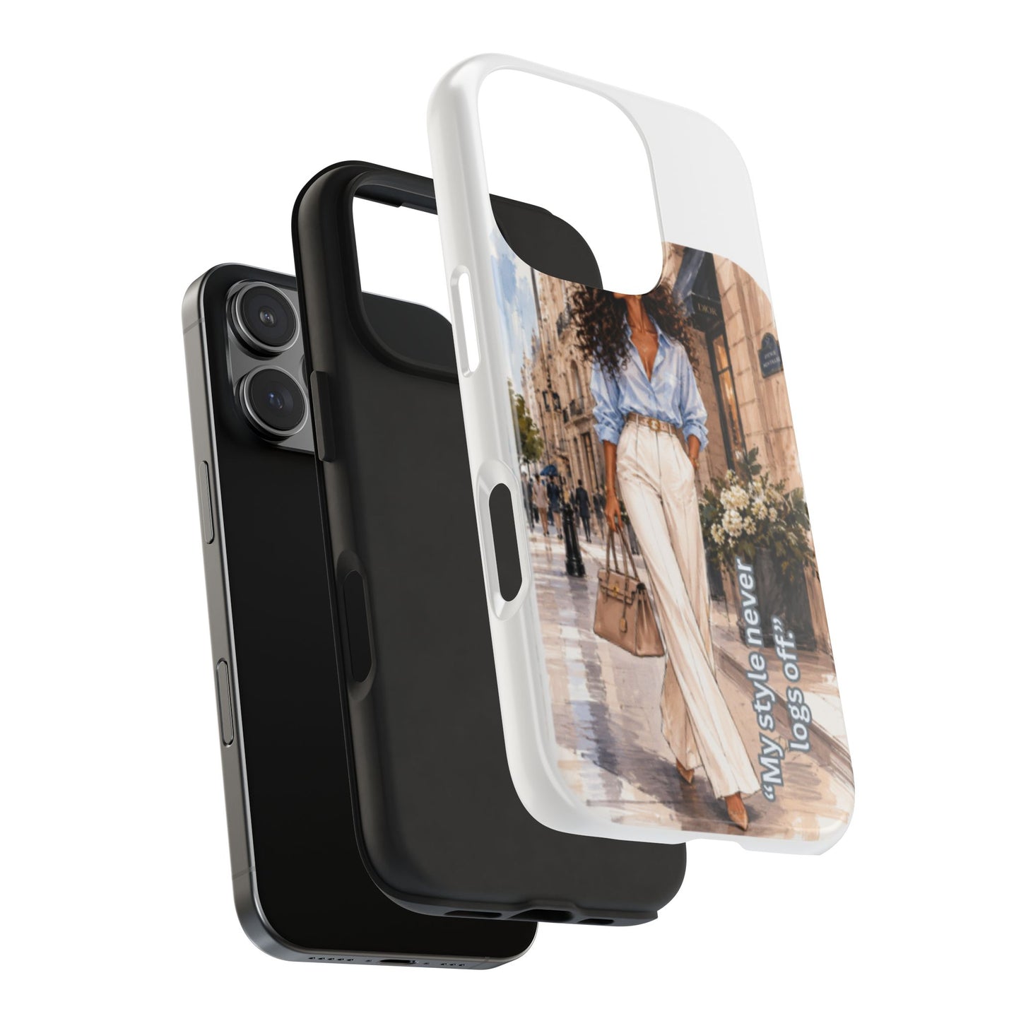 Tough Phone Case — Chic Street Style "My Style Never Logs Off"