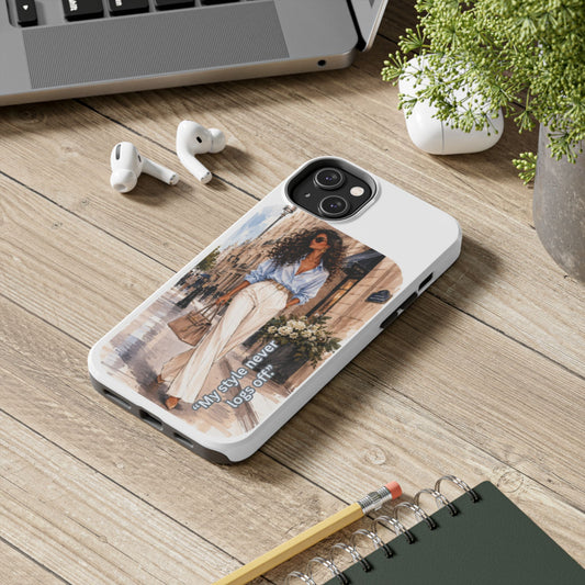 Tough Phone Case — Chic Street Style "My Style Never Logs Off"