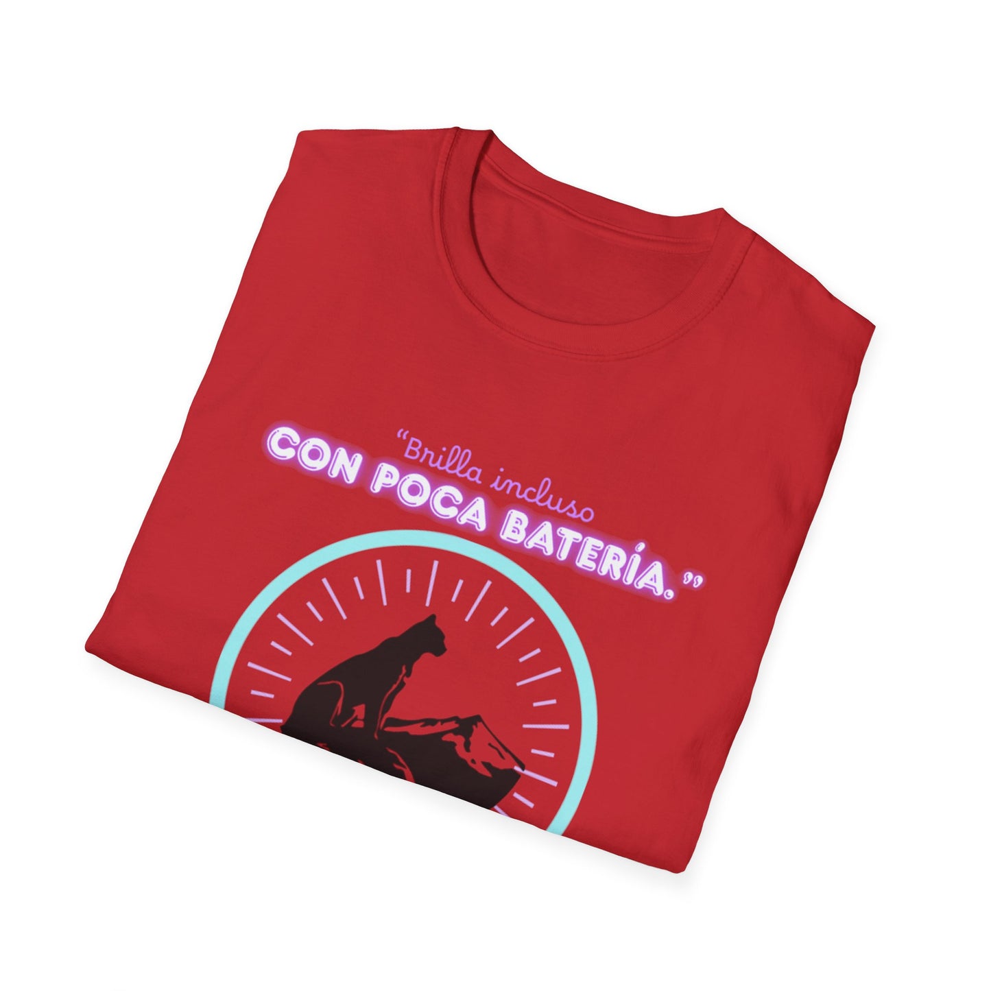 t-shirt Cat Nap Vibes T-Shirt — "Brilla incluso con poca batería" Graphic Tee